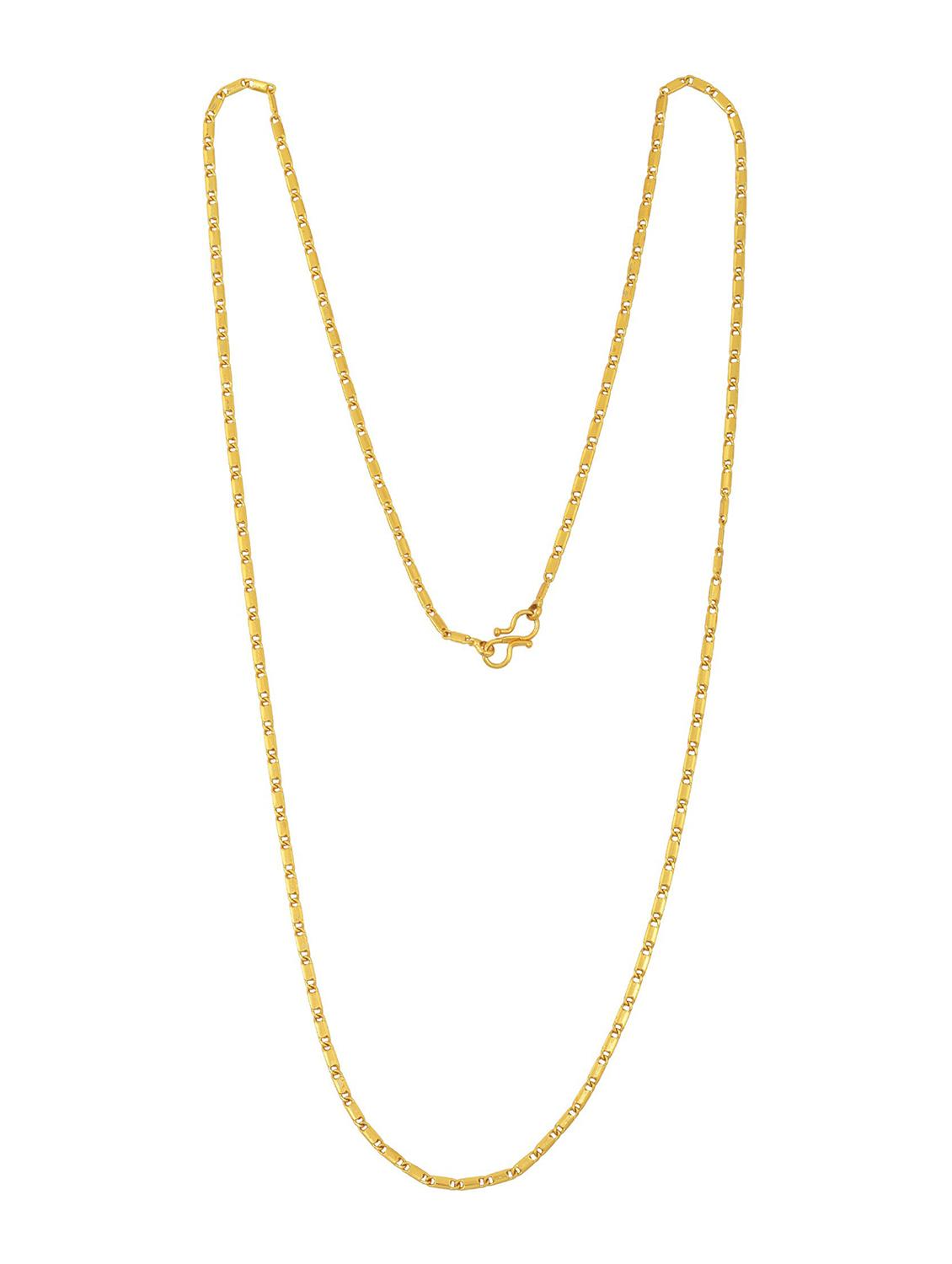 gold brass long necklace - 18573504 - Zoom Image - 0