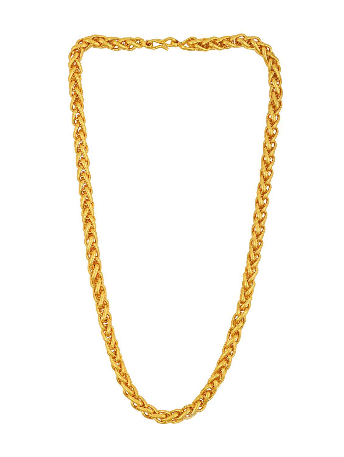gold brass long necklace - 18573515 - Zoom Image - 0