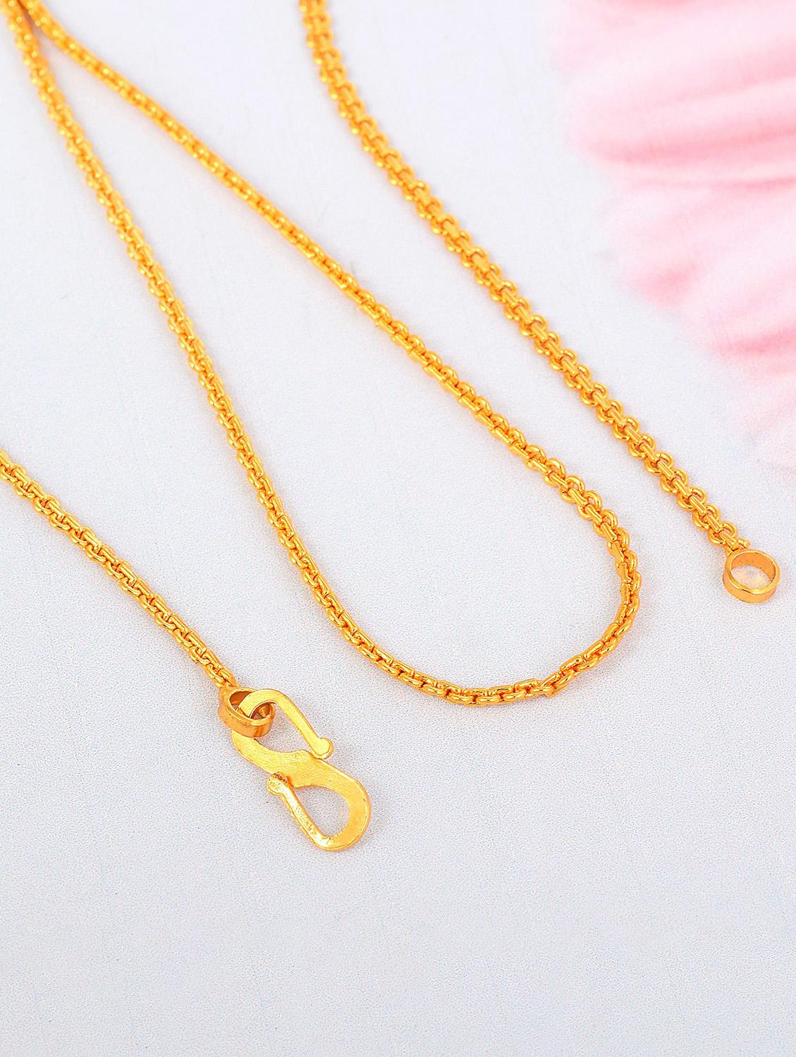 gold plated necklace chain - 18573529 - Standard Image - 1