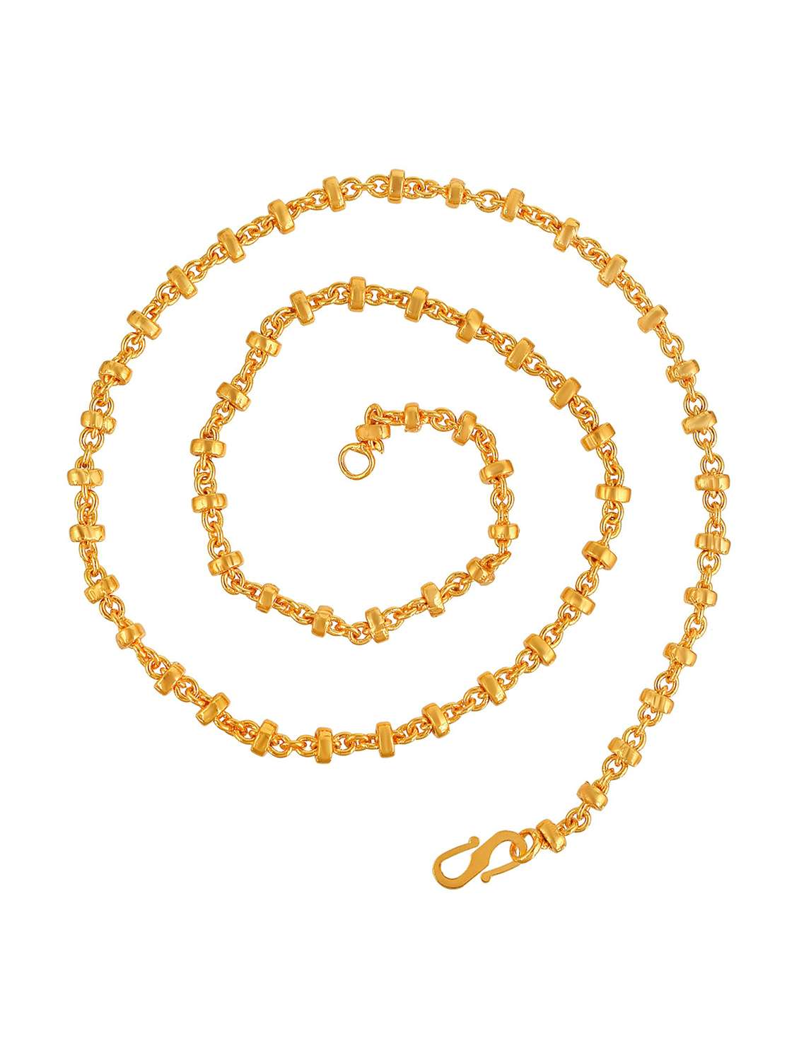 gold plated necklace chain  - 18573548 -  Standard Image - 1