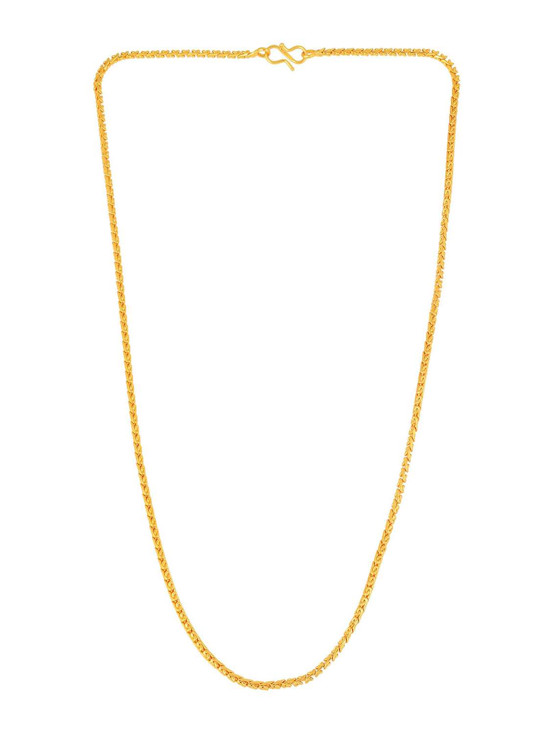 gold brass long necklace