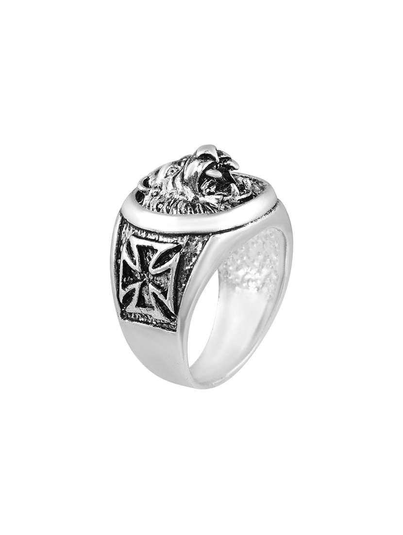silver brass finger ring  - 18573621 -  Standard Image - 1