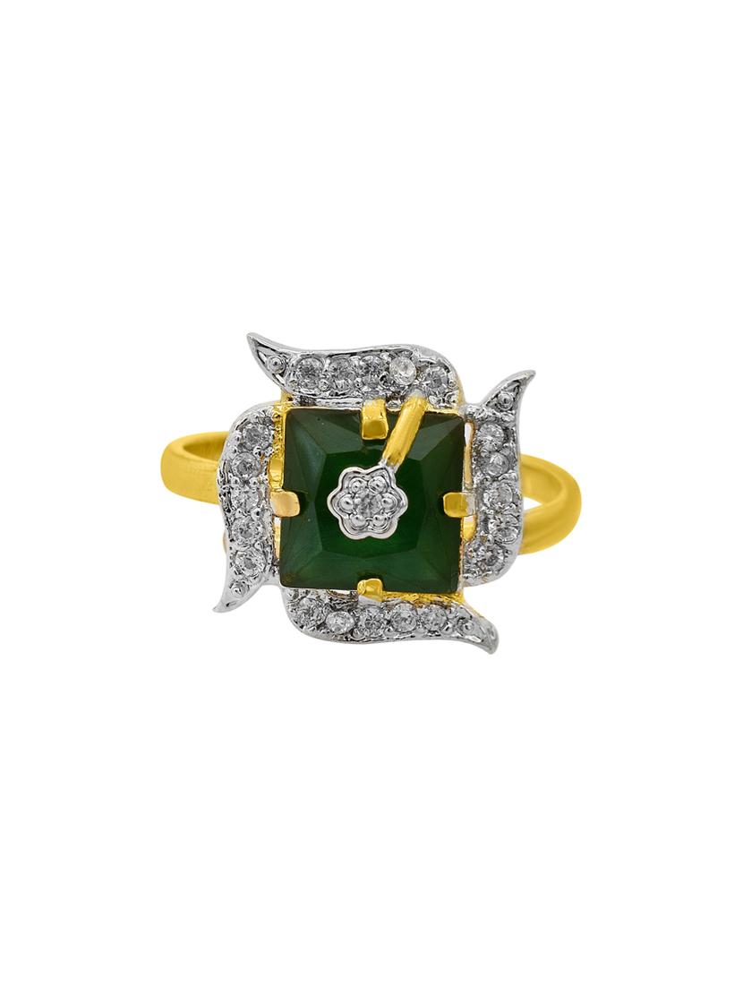gold plated finger ring - 18573795 -  Standard Image - 1