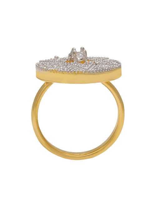 gold plated finger ring - 18573801 -  Standard Image - 0