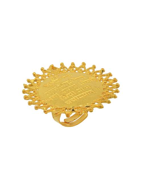 gold plated finger ring - 18573814 -  Standard Image - 0