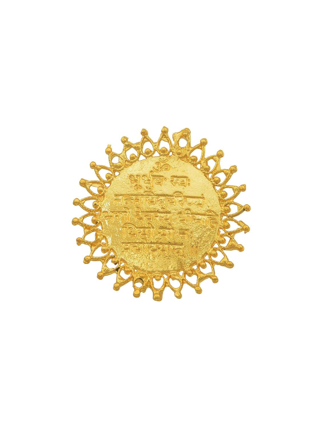 gold plated finger ring - 18573814 -  Standard Image - 1