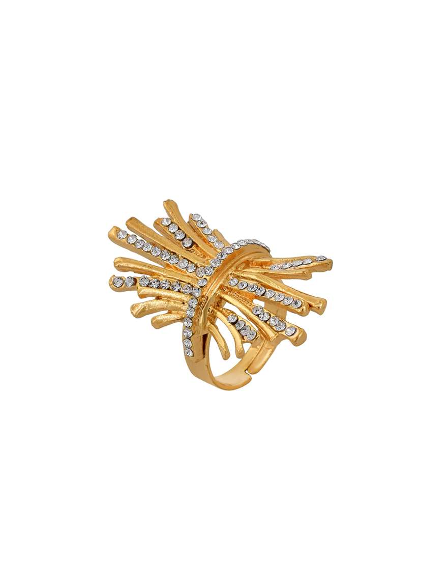 gold plated finger ring - 18573817 -  Standard Image - 1