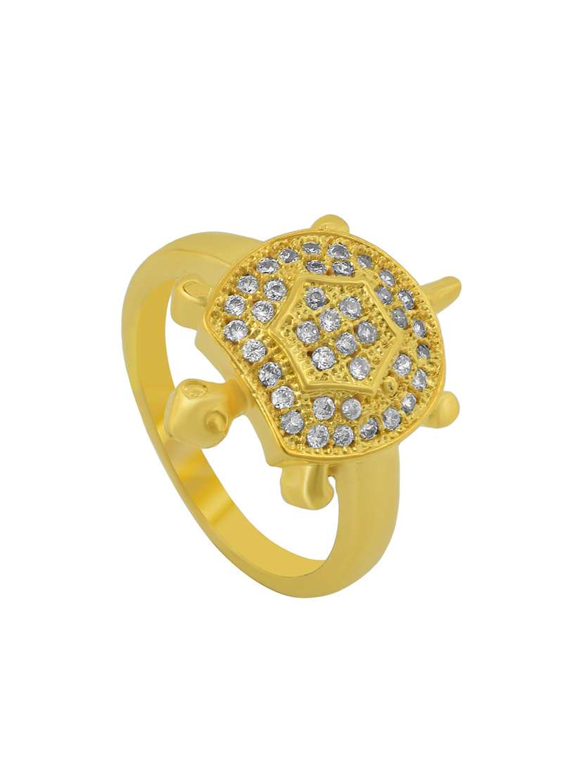 gold plated finger ring - 18573819 -  Standard Image - 1