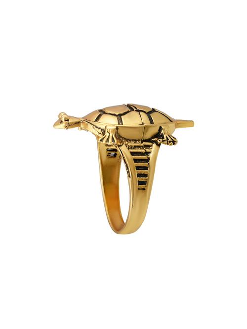 gold plated finger ring - 18573824 -  Standard Image - 0