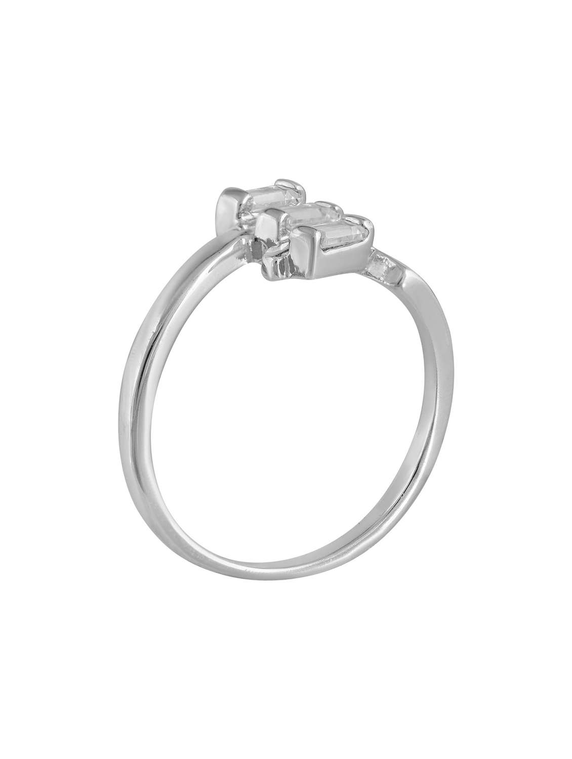 silver plated finger ring
