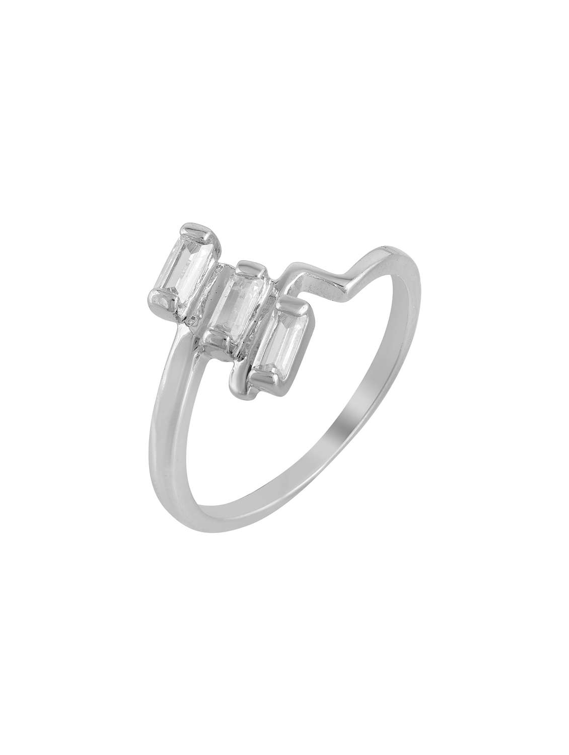 silver plated finger ring - 18573826 -  Standard Image - 1