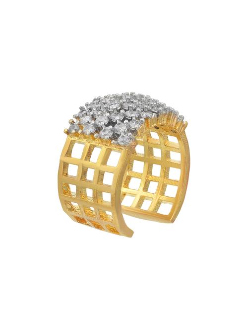gold plated finger ring - 18573828 -  Standard Image - 0