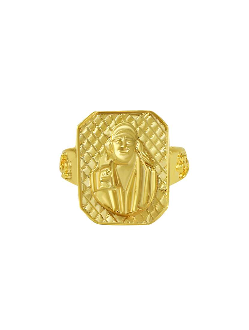 gold plated finger ring - 18573831 -  Standard Image - 1