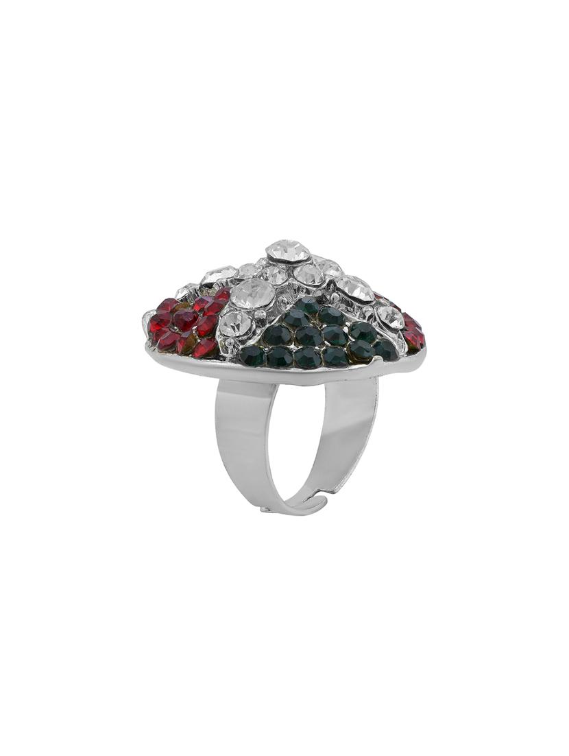 silver plated finger ring - 18573845 -  Standard Image - 1