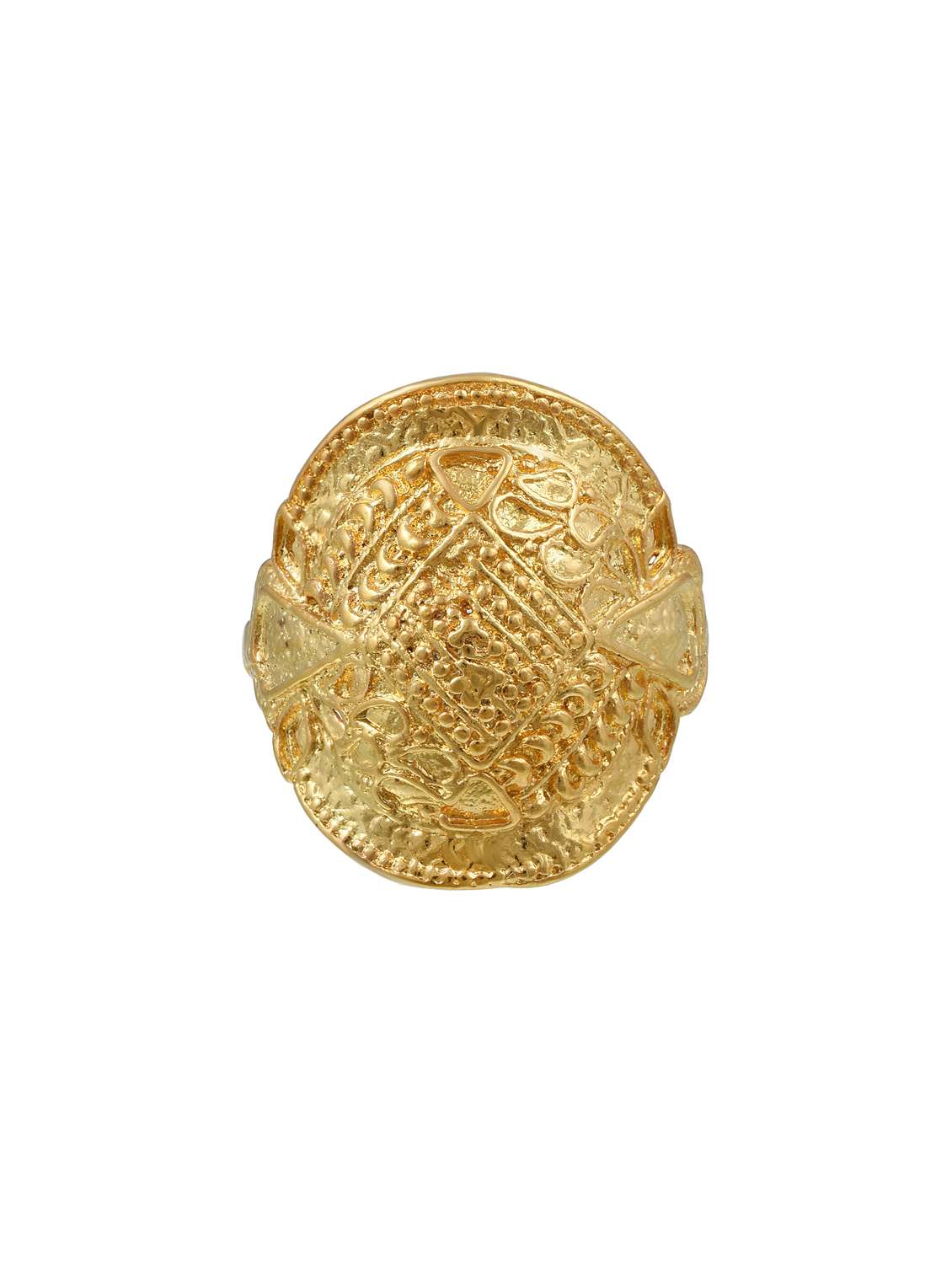 gold brass finger  ring - 18573866 -  Standard Image - 1