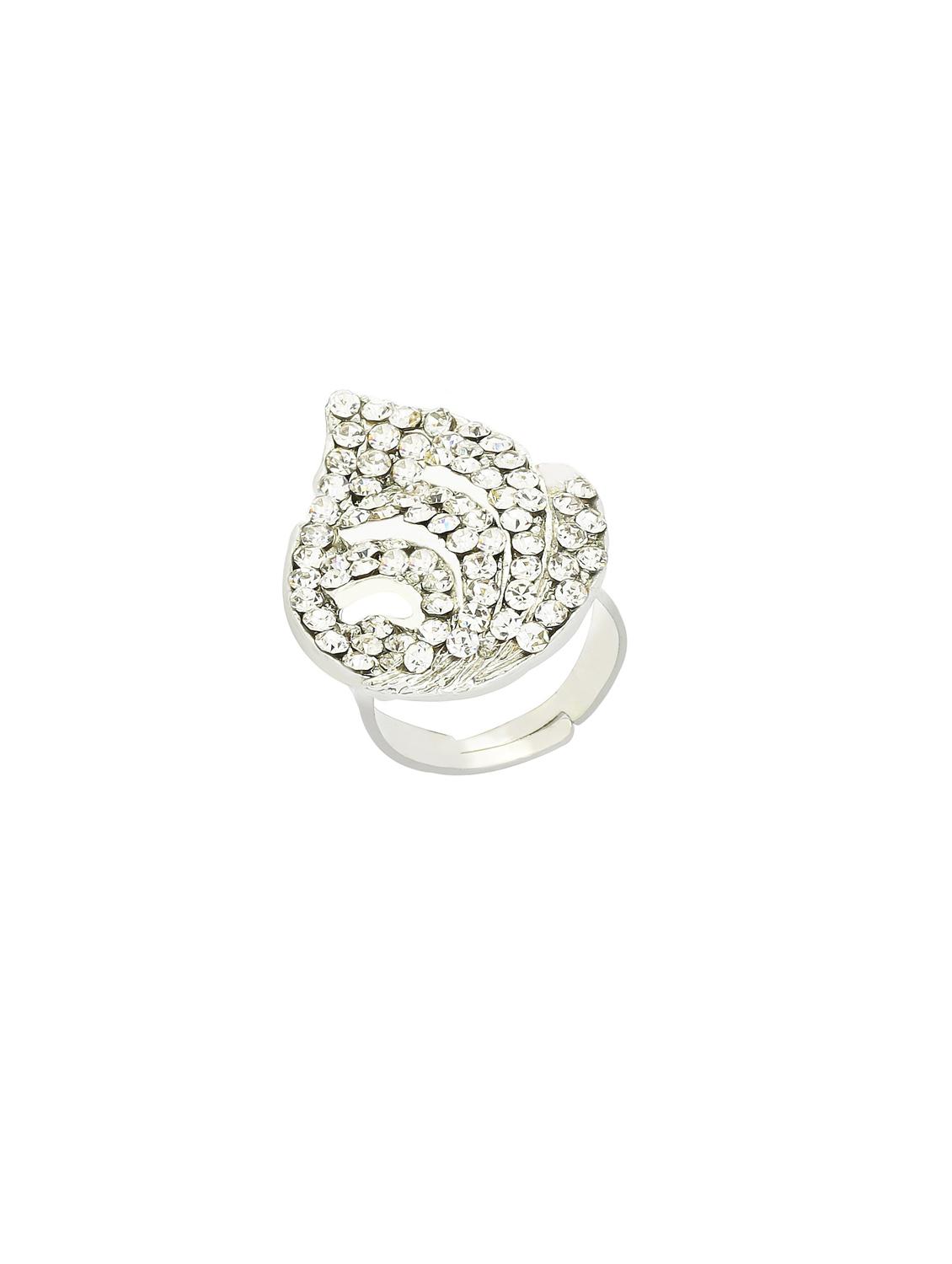 silver plated finger ring - 18573893 - Standard Image - 1