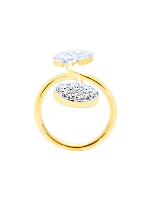 gold plated finger ring - 18573899 -  Standard Image - 0