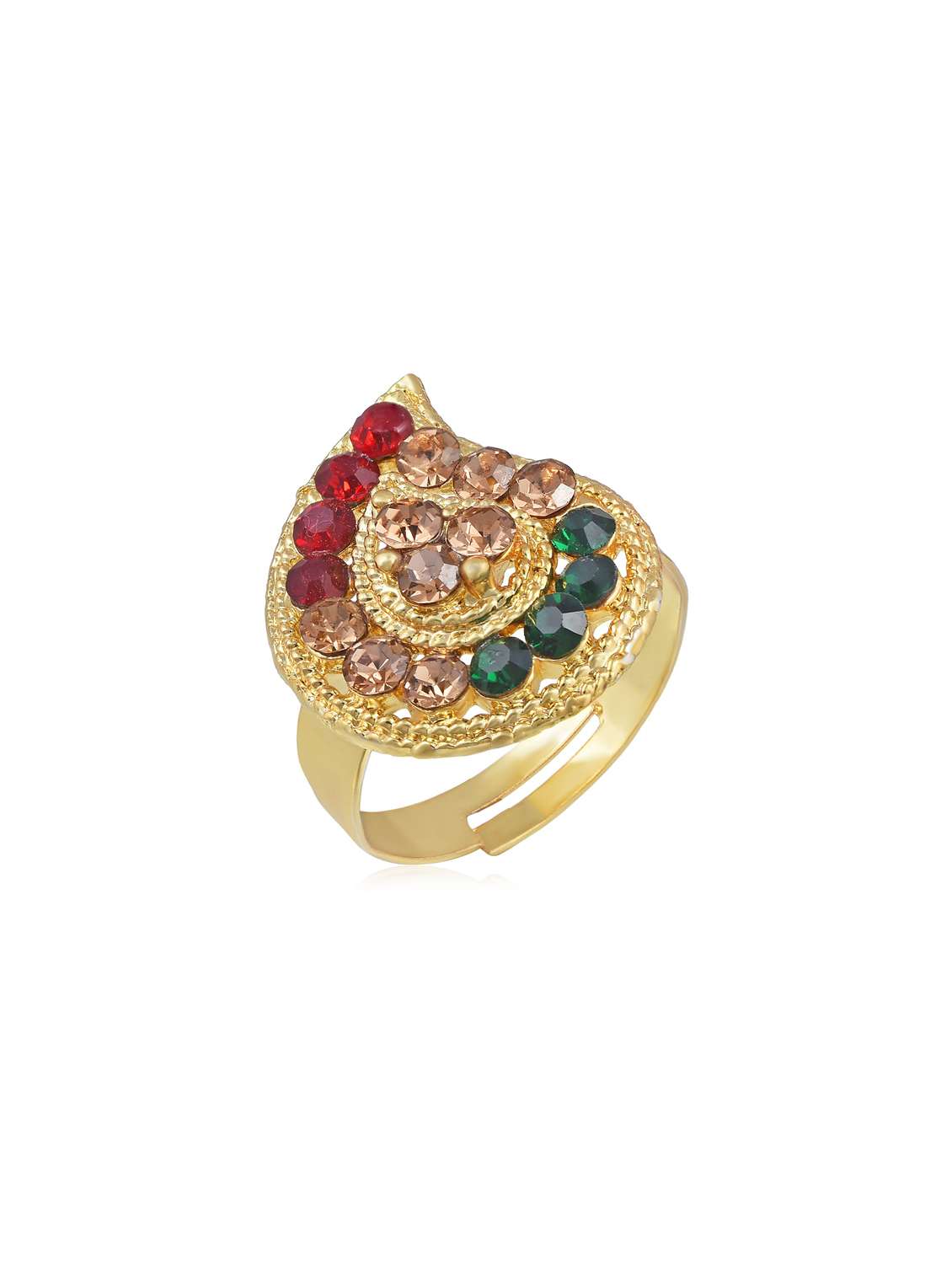 gold plated finger ring - 18573903 -  Standard Image - 1
