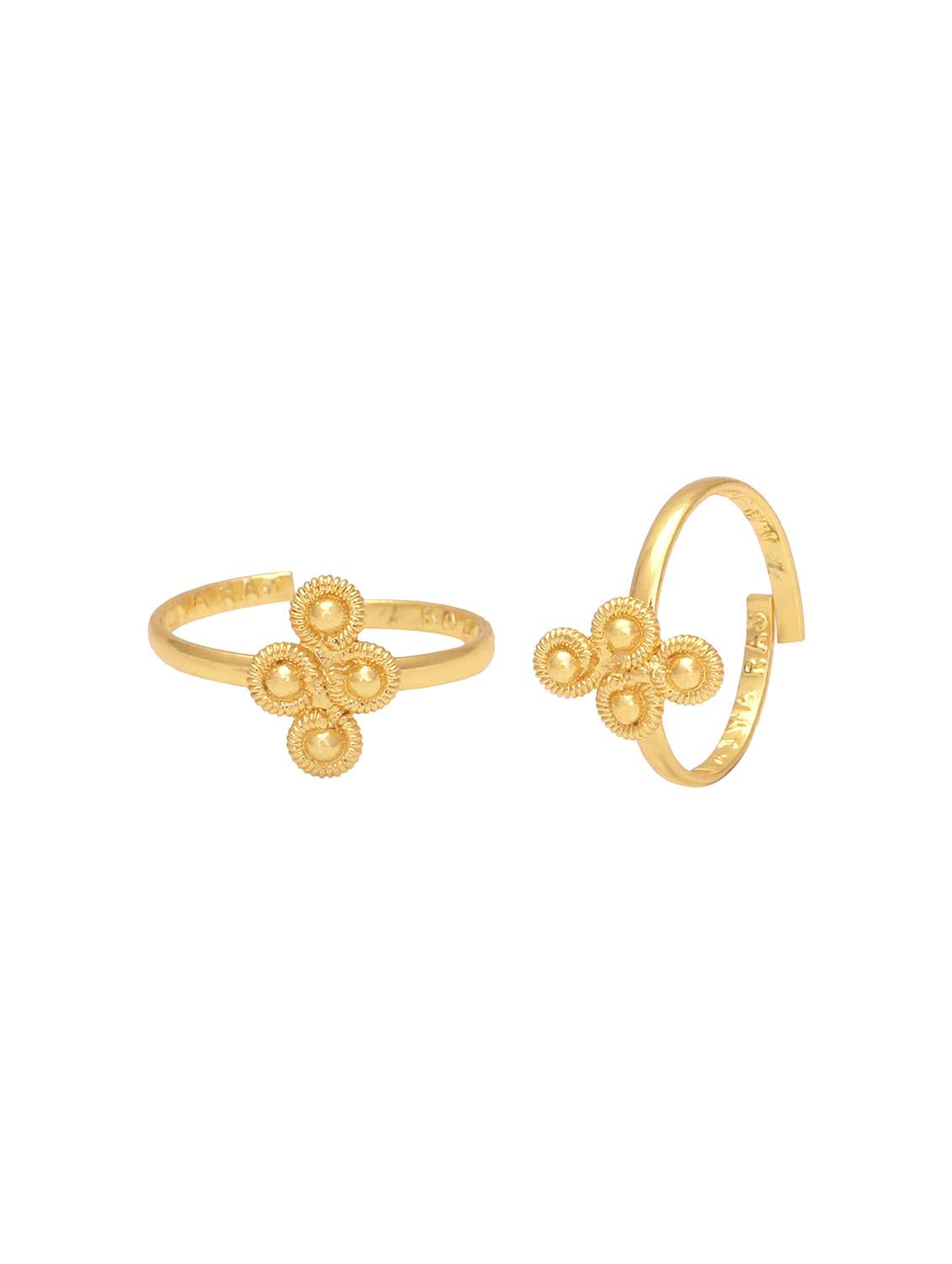 gold plated toe ring