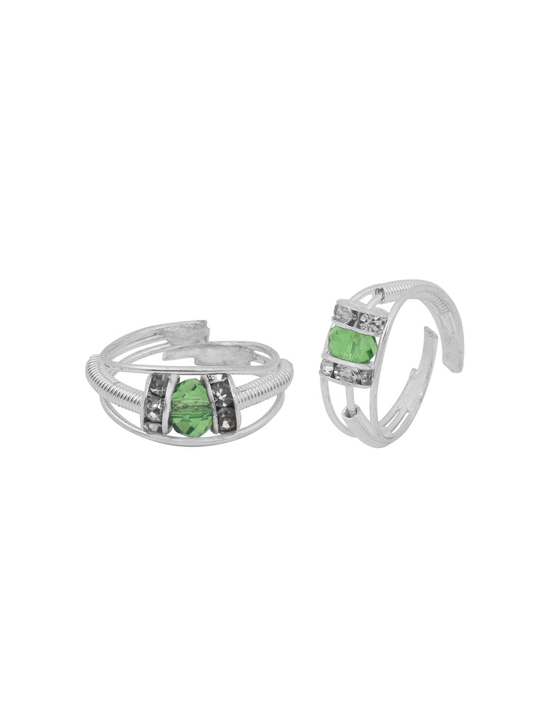 silver plated toe ring