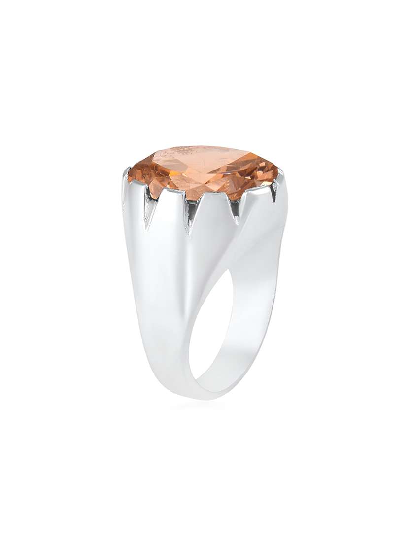 silver plated finger ring - 18573956 - Standard Image - 1