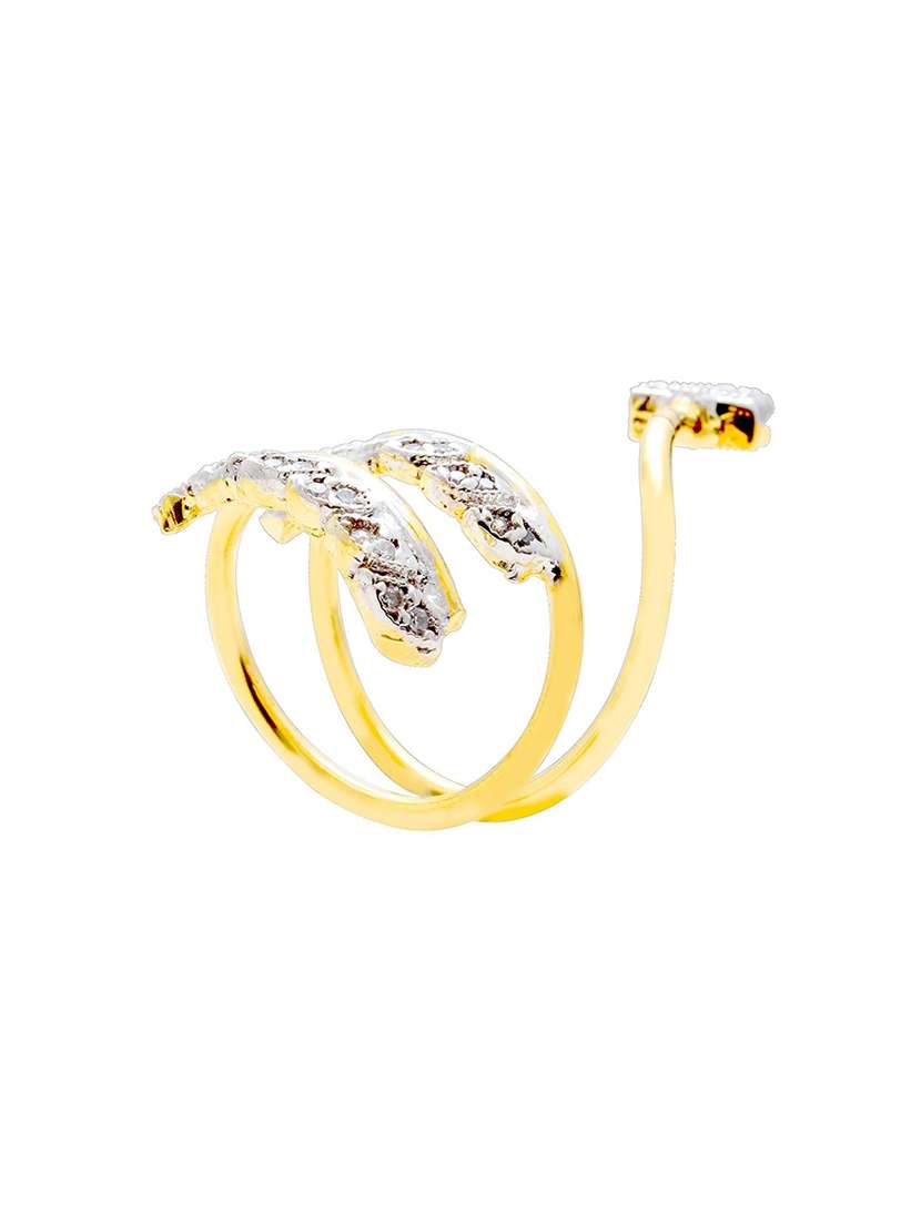 gold plated finger ring - 18573965 -  Standard Image - 1