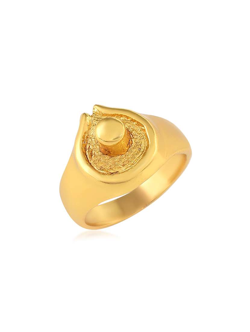 gold brass finger  ring - 18573971 -  Standard Image - 1