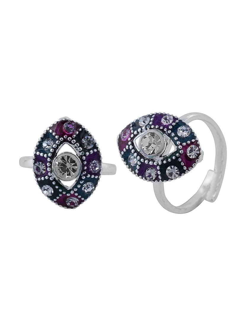 silver plated toe ring - 18573976 -  Standard Image - 1