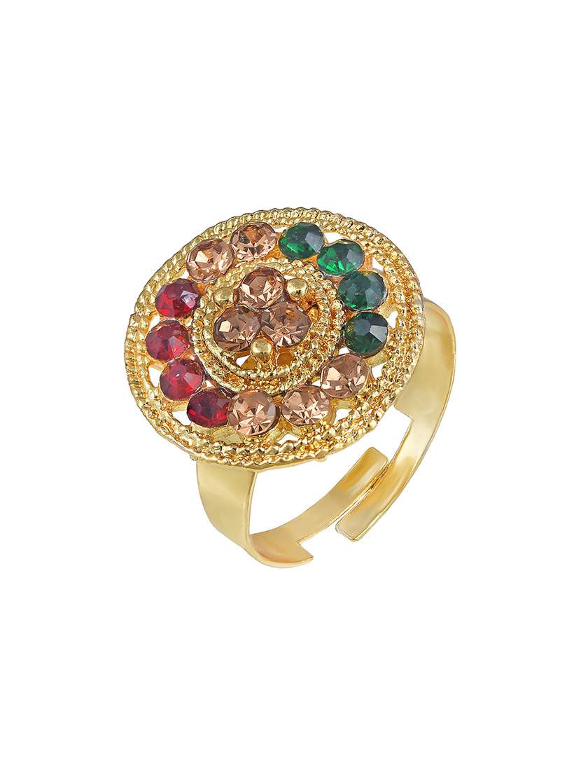 gold plated finger ring - 18573981 -  Standard Image - 1