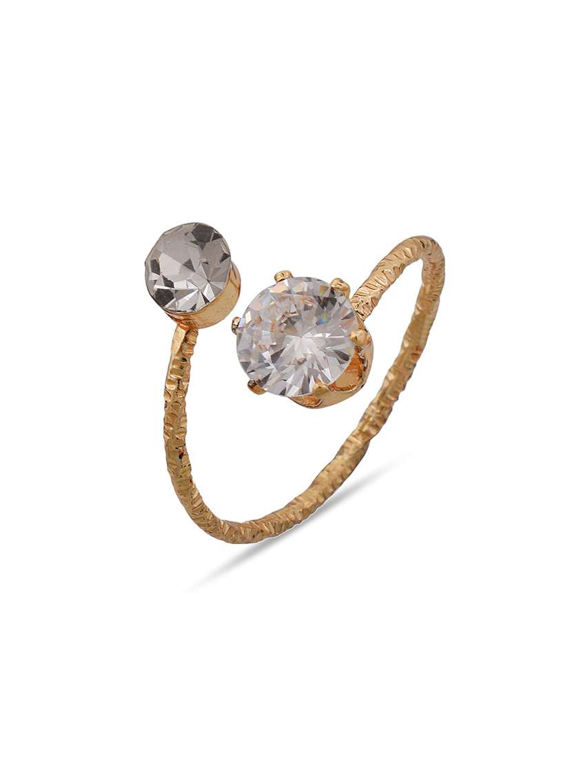 gold plated finger ring - 18573988 -  Standard Image - 1