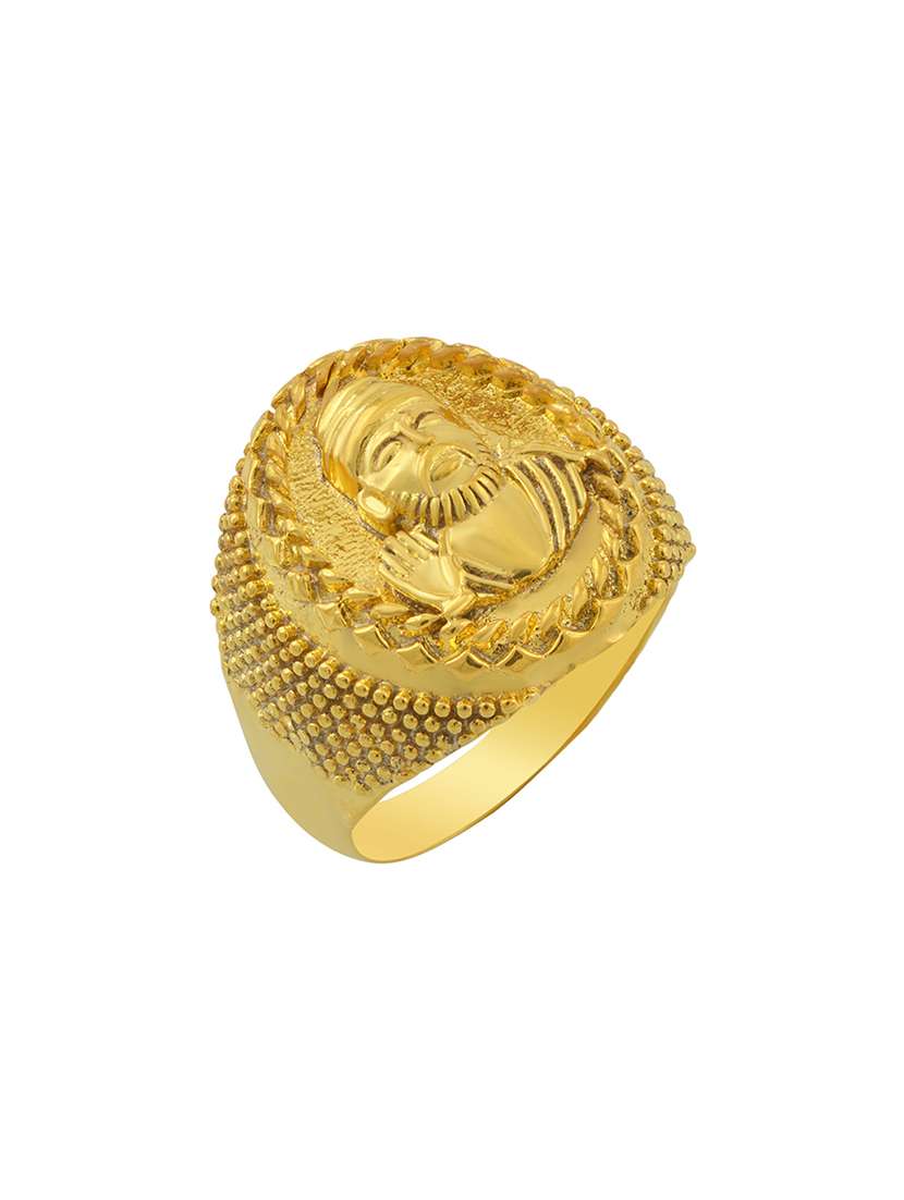 gold brass finger  ring - 18574003 -  Standard Image - 1