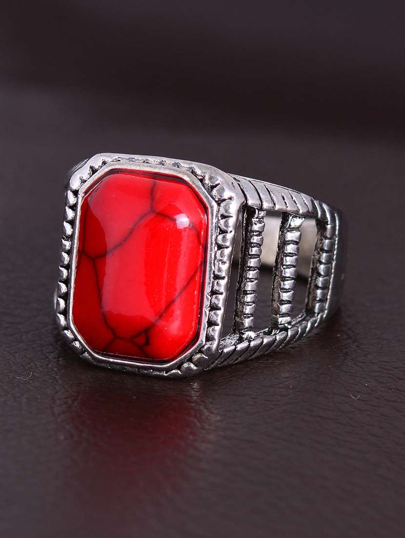 silver brass finger  ring