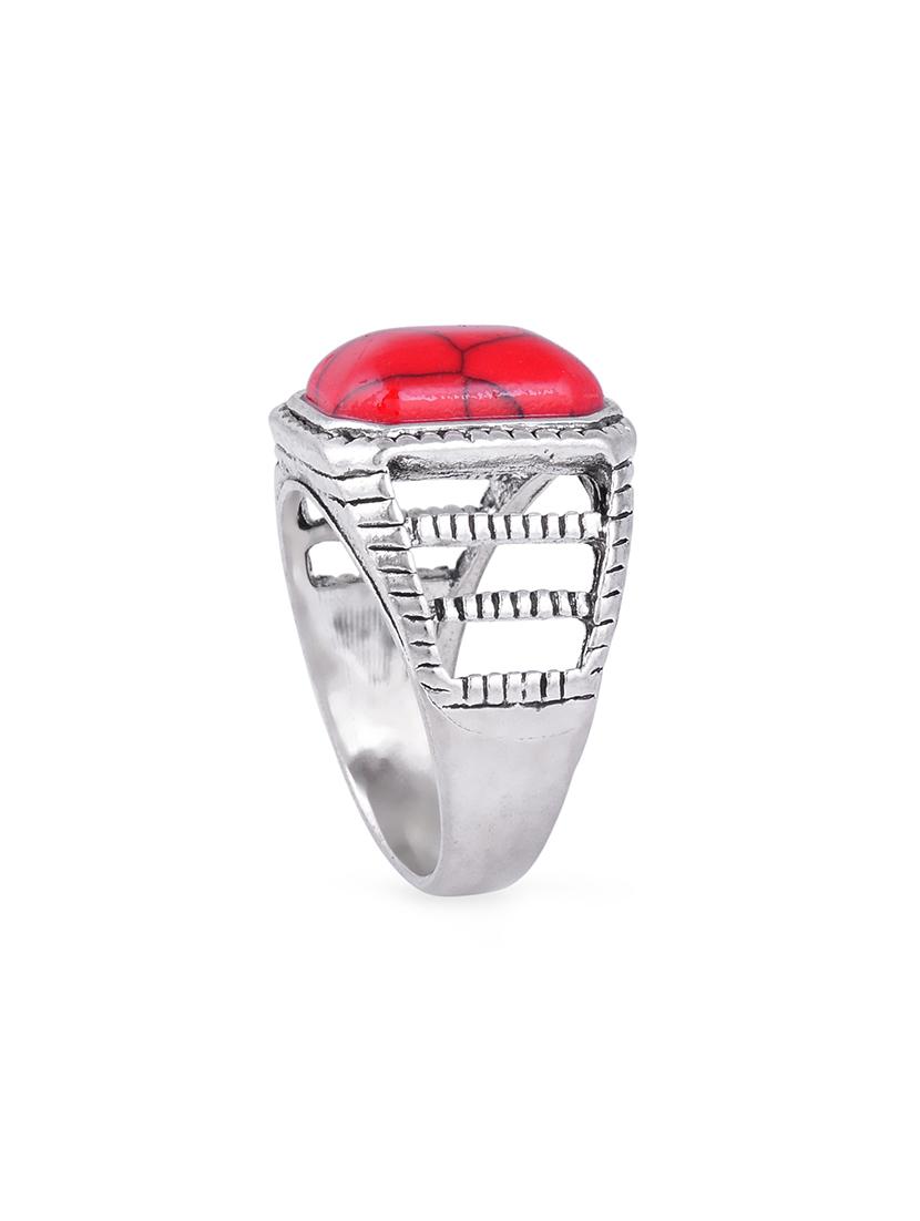 silver brass finger ring - 18574005 - Standard Image - 1