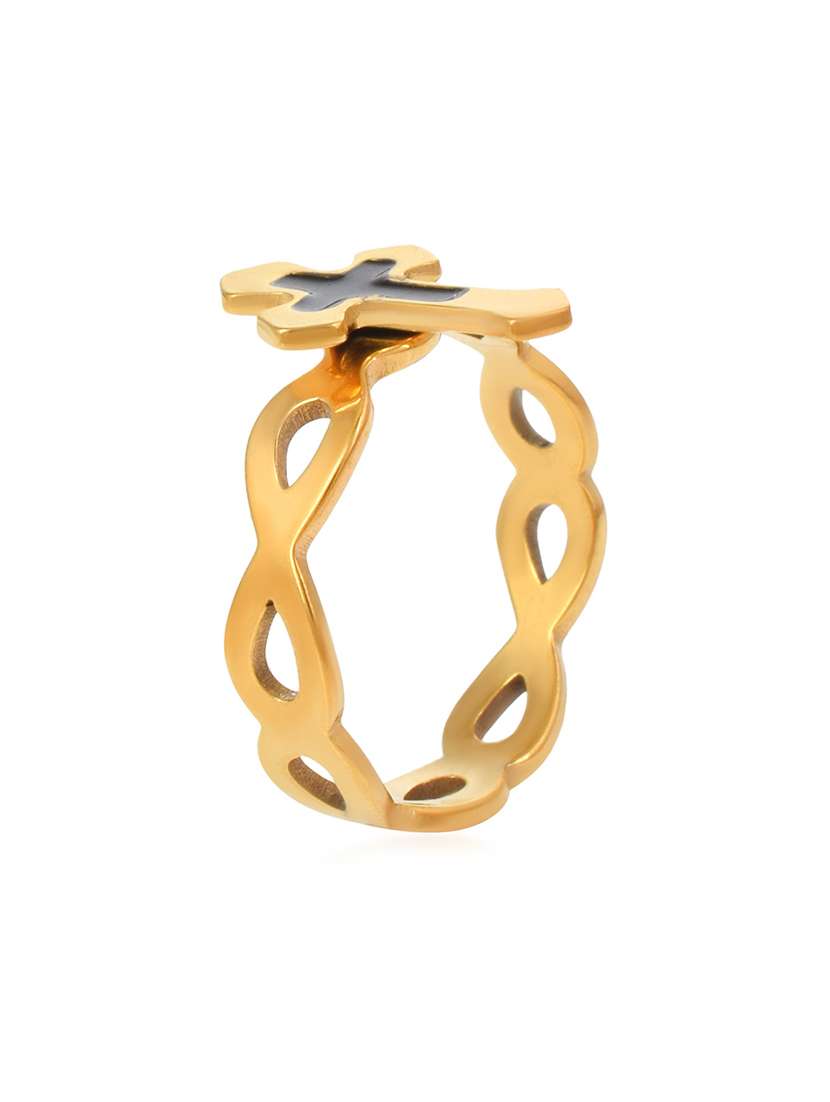 gold brass finger  ring - 18574009 -  Standard Image - 1