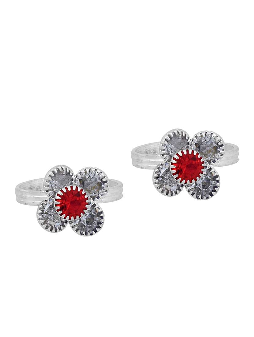 silver plated toe ring - 18574015 -  Standard Image - 1