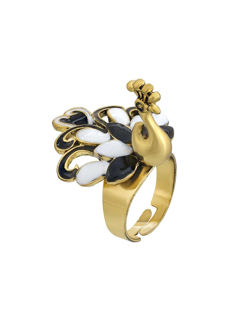 gold plated finger ring - 18574029 -  Standard Image - 1