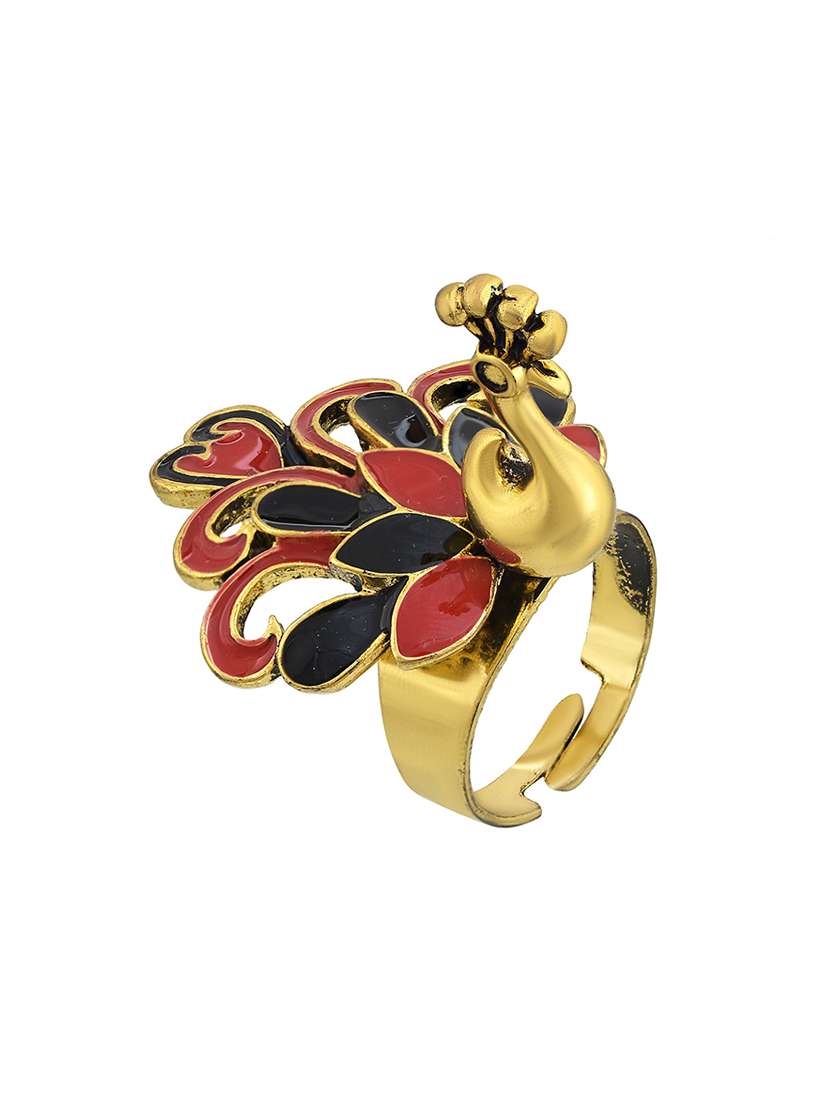gold plated finger ring - 18574031 -  Standard Image - 1