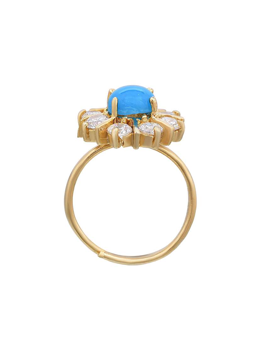 gold plated finger ring - 18574041 -  Standard Image - 1