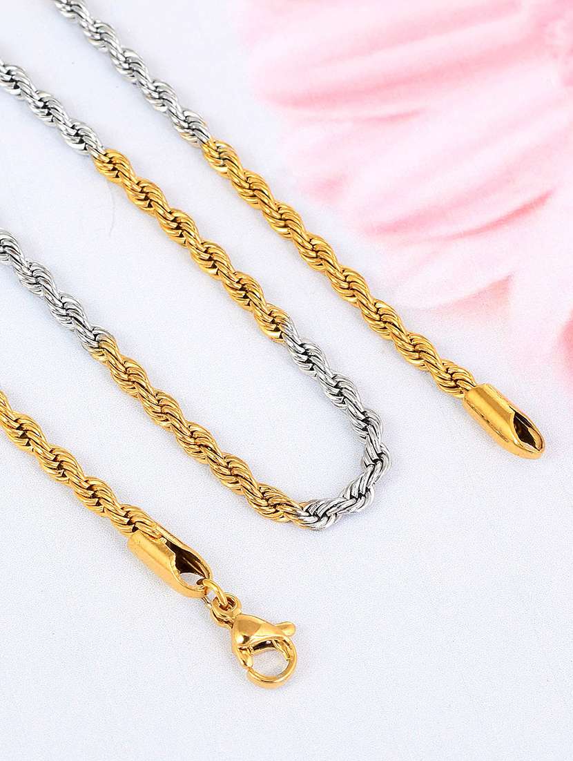 gold plated chain necklace  - 18574058 -  Standard Image - 1