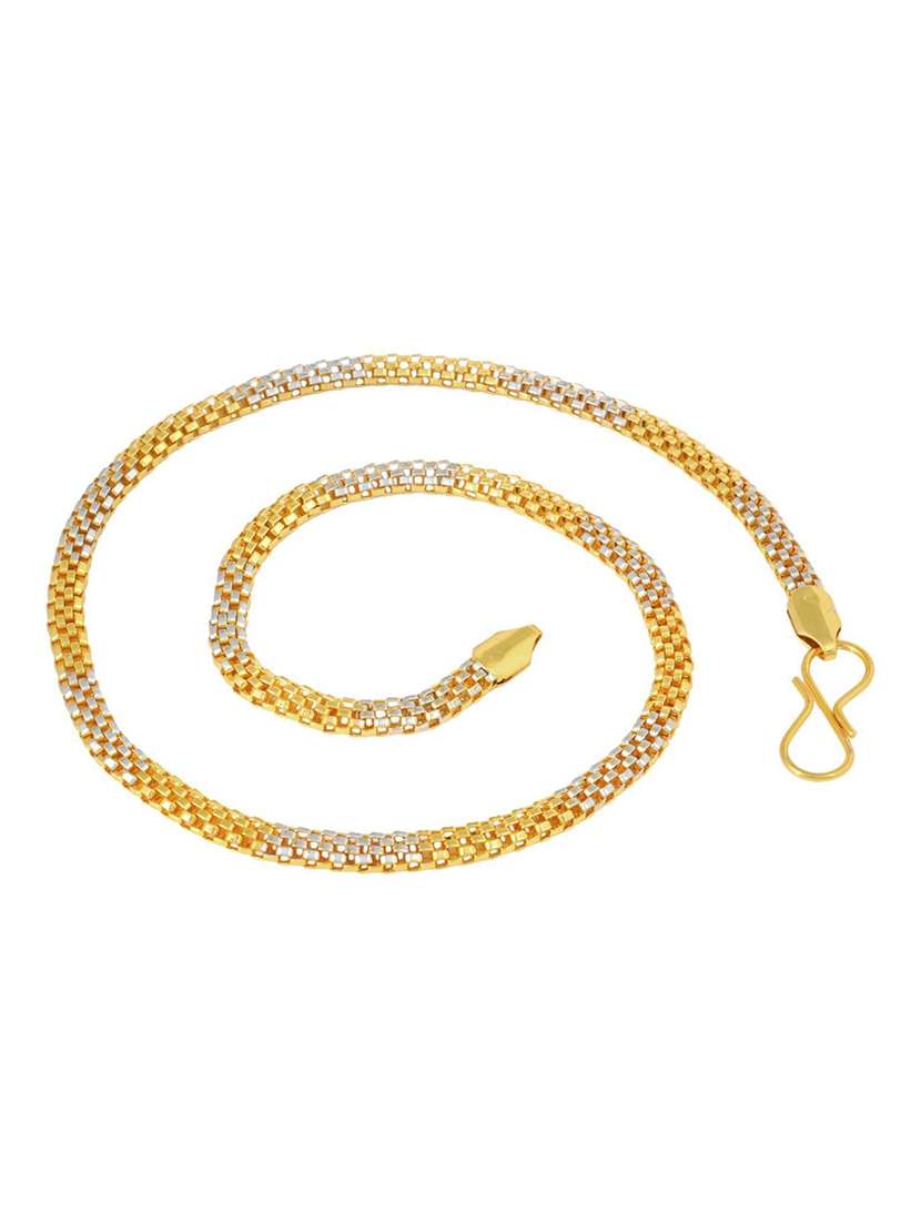 gold plated chain necklace  - 18574060 -  Standard Image - 1