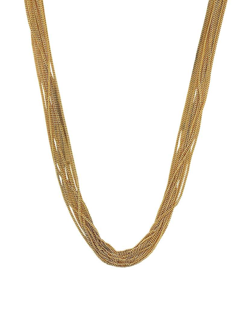 gold plated necklace - 18574077 -  Standard Image - 1