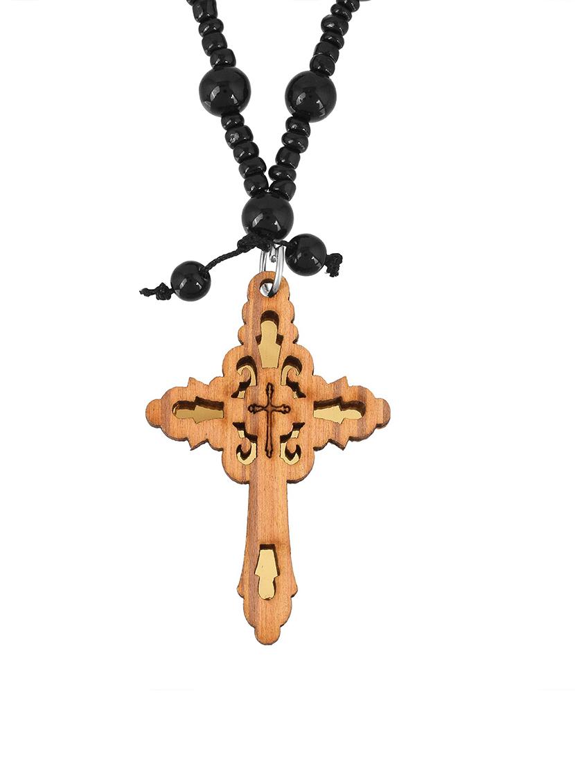 black brass long necklace - 18574083 - Standard Image - 1