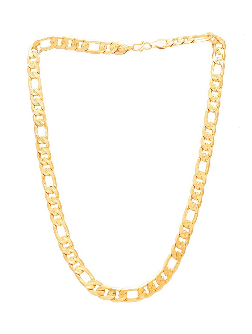 gold brass short necklace - 18574108 -  Zoom Image - 0