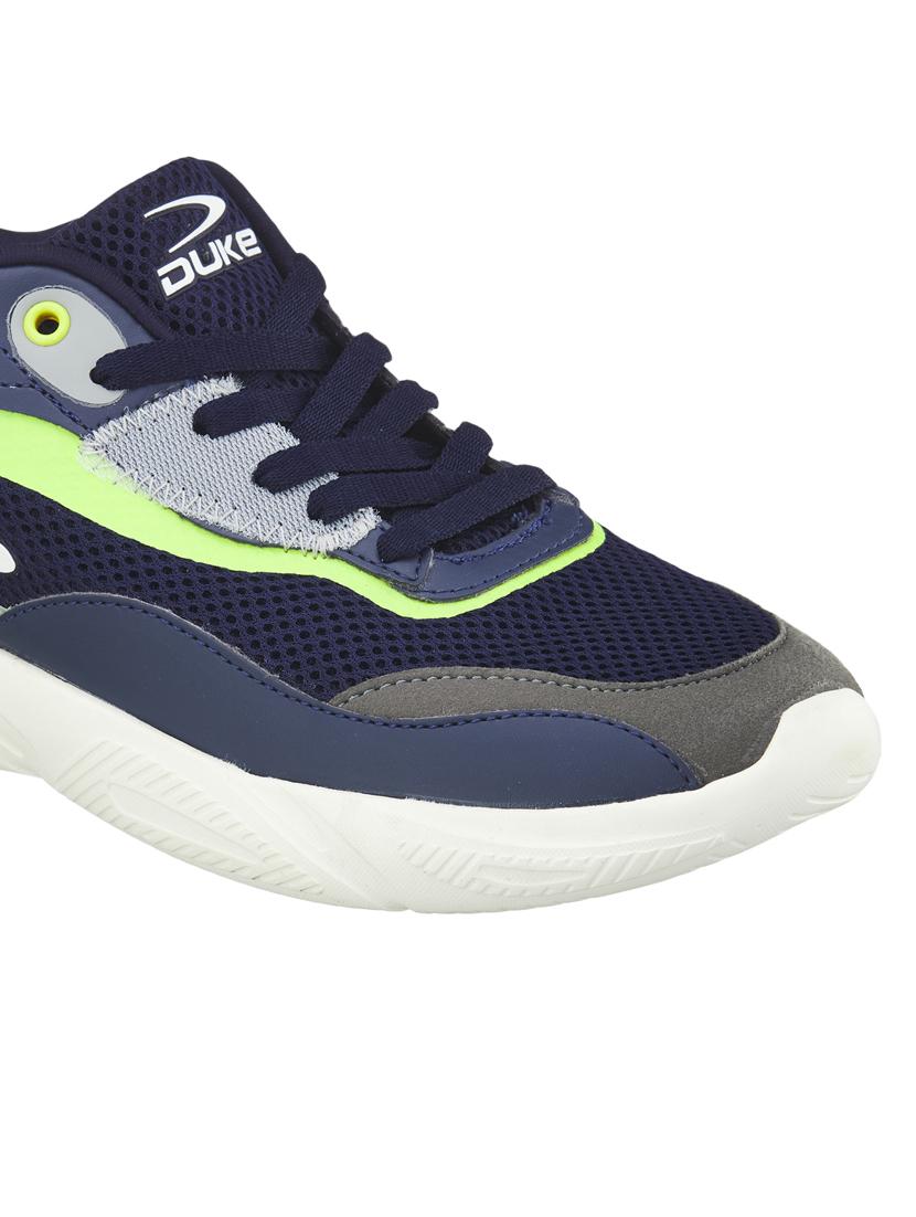 mens navy lace up sport shoe - 18575189 - Standard Image - 4