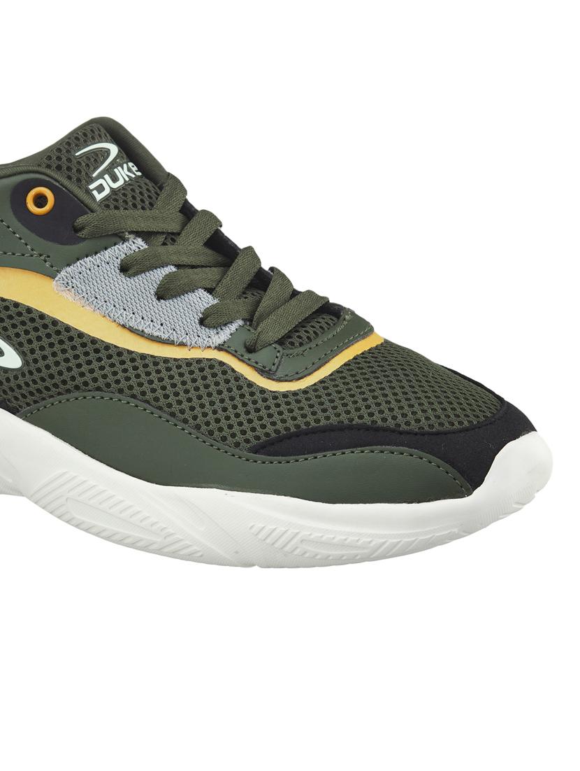 mens green lace up sport shoe - 18575190 - Standard Image - 4
