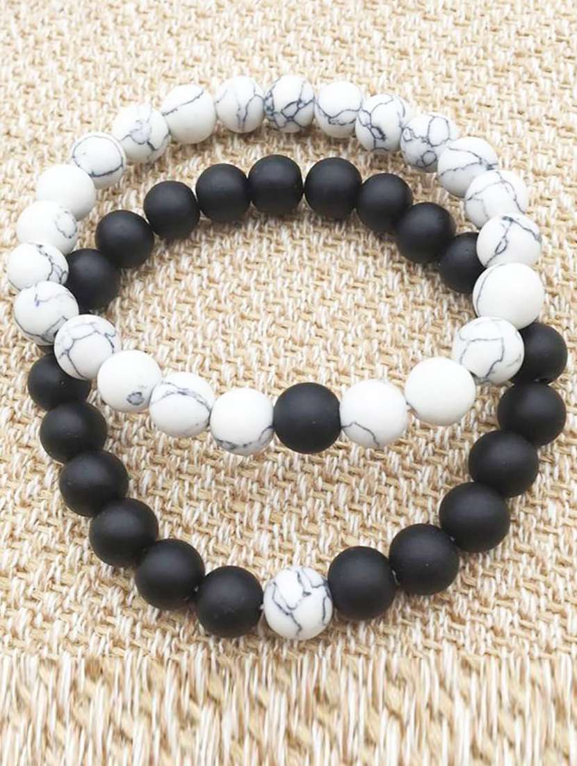  triple protection gem stone beads bracelets