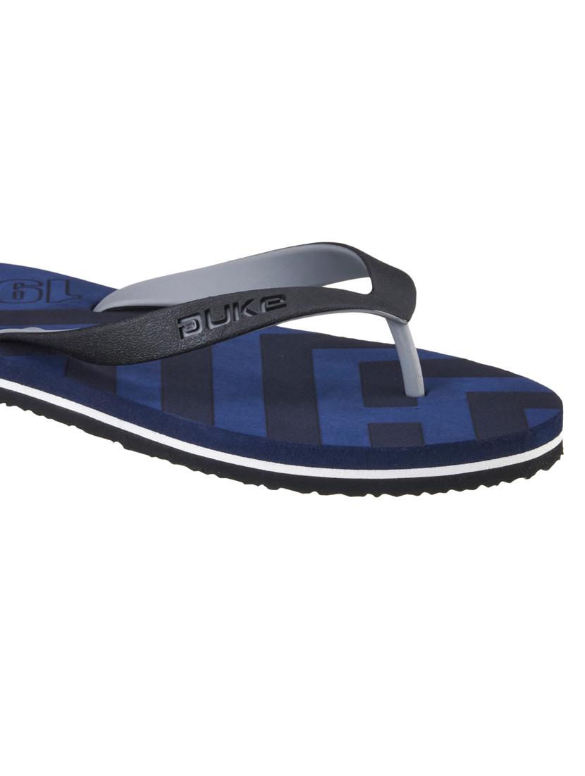 mens navy toe separator flip flop - 18575356 - Standard Image - 4