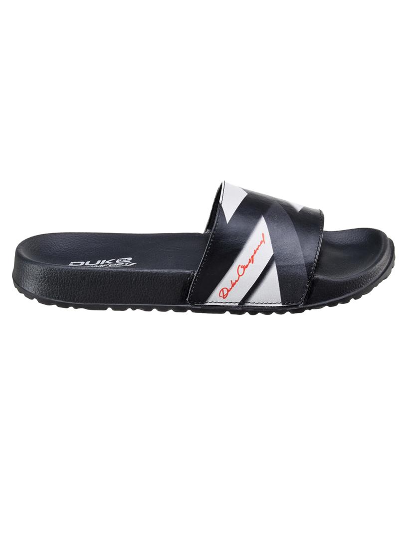 mens black slip on flip flop - 18575375 -  Standard Image - 1