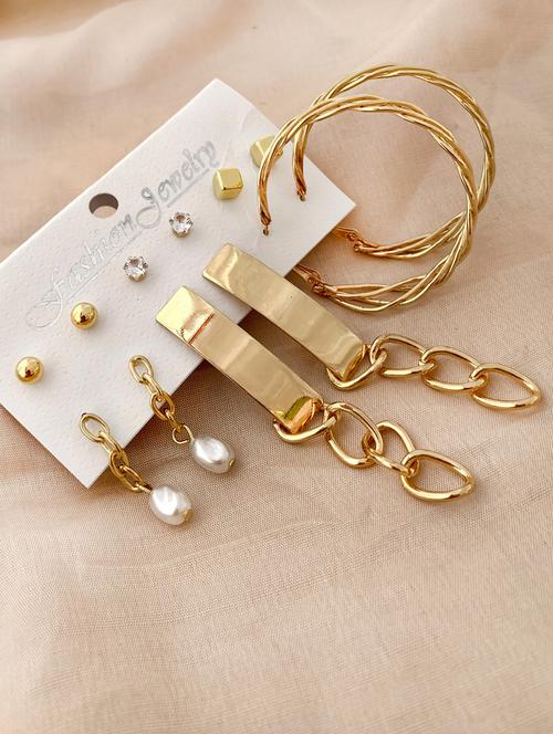 multi colored brass balli earring - 18575385 - Standard Image - 0