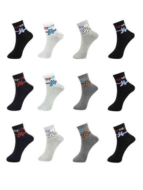 multi colored above ankle length socks combo - 18575489 -  Standard Image - 0